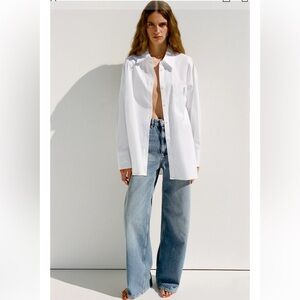 Zara White Button Down Shirt!